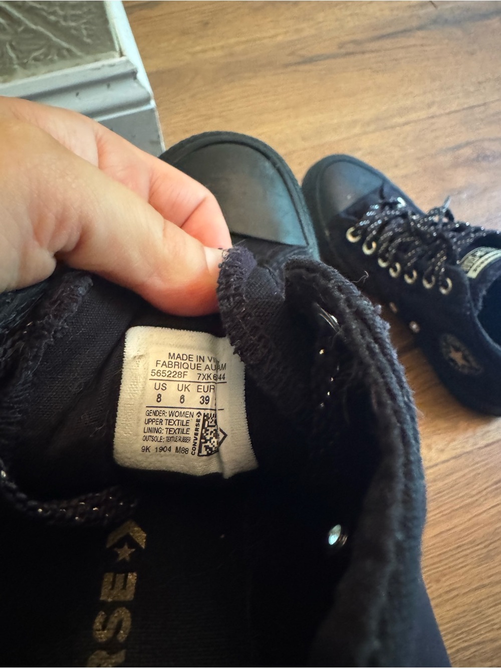 Converse Black High-Top Women's Sneakers - Picture 2 of 3